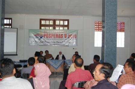 Audeinsi Tampak Serius Ikuti Sosialisasi POSPESNAS V