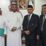 Sillaturrahim Dengan Direktur Lembanga Ilmu Pengetahuan Dan Bahasa Arab (LIPIA) dalam rangka kerjasama Pondok Pesantren Darunnajah