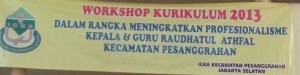 pelatihan WORKSHOP KURIKULUM 2013 TK DN 10