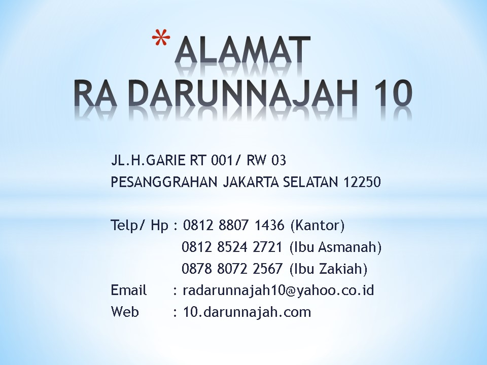 Profil TK Islam Darunnajah 10 Bintaro Ulujami Pesanggrahan Jakarta Selatan (3)
