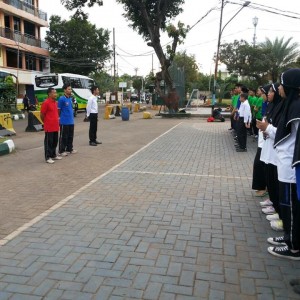 Pelepasan santri Darunnajah untuk mengikuti Pospeda (Pekan Olahraga dan Seni Antar Pondok Pesantren) di DKI Jakarta