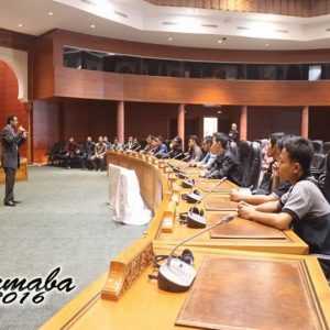 Suasana Orientasi Mahasiswa Baru Indoor