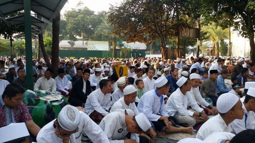 Suasana Sholat Idul Adha di Pondok Pesantren Darunnajah Jakarta