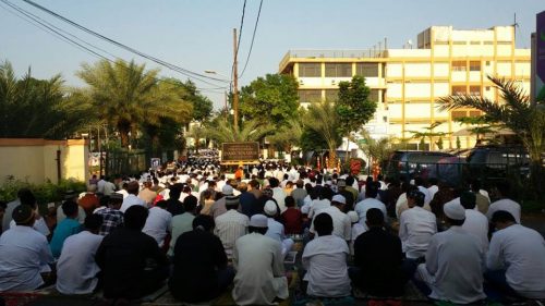 Suasana Sholat Idul Adha di Pondok Pesantren Darunnajah Jakarta