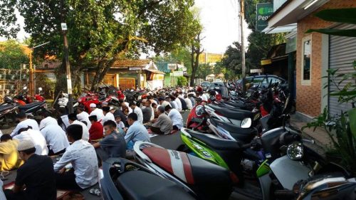 Suasana Sholat Idul Adha di Pondok Pesantren Darunnajah Jakarta