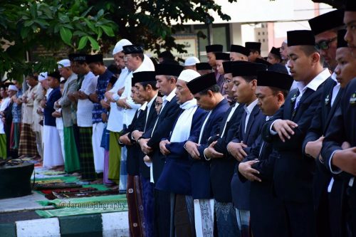 Suasana Sholat Idul Adha di Pondok Pesantren Darunnajah Jakarta