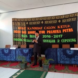 Sambutan & pengarahan oleh kepala BPS, ustadz Muhlisin, S.H.I