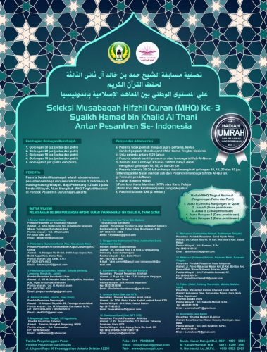 Pendaftaran Seleksi MHQ Ke 3