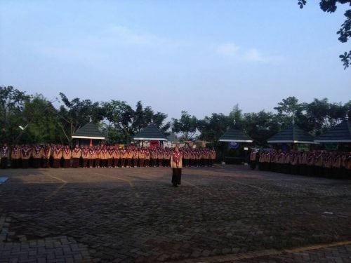 Upacara Penutupan Kegiatan Pramuka Akhir Semester