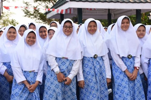 Santri Putri Darunnajah Jakarta Adakan Upacara 17 Agustus 2017