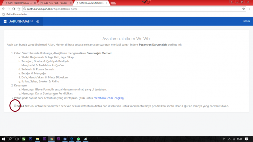 Pendaftaran Online Darunnajah