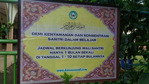 Peraturan Kunjungan wali murid