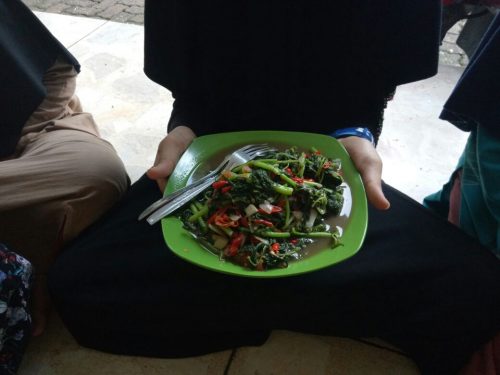 Hasil dari memasak santri