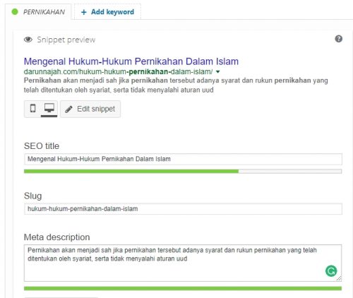 Cara Optimasi Yoast Search Engine Optimation (SEO) Pada Postingan