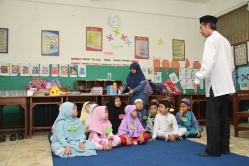 Murid TK Islam Darunnajah ikuti tes calon siswa baru SDI Darunnajah