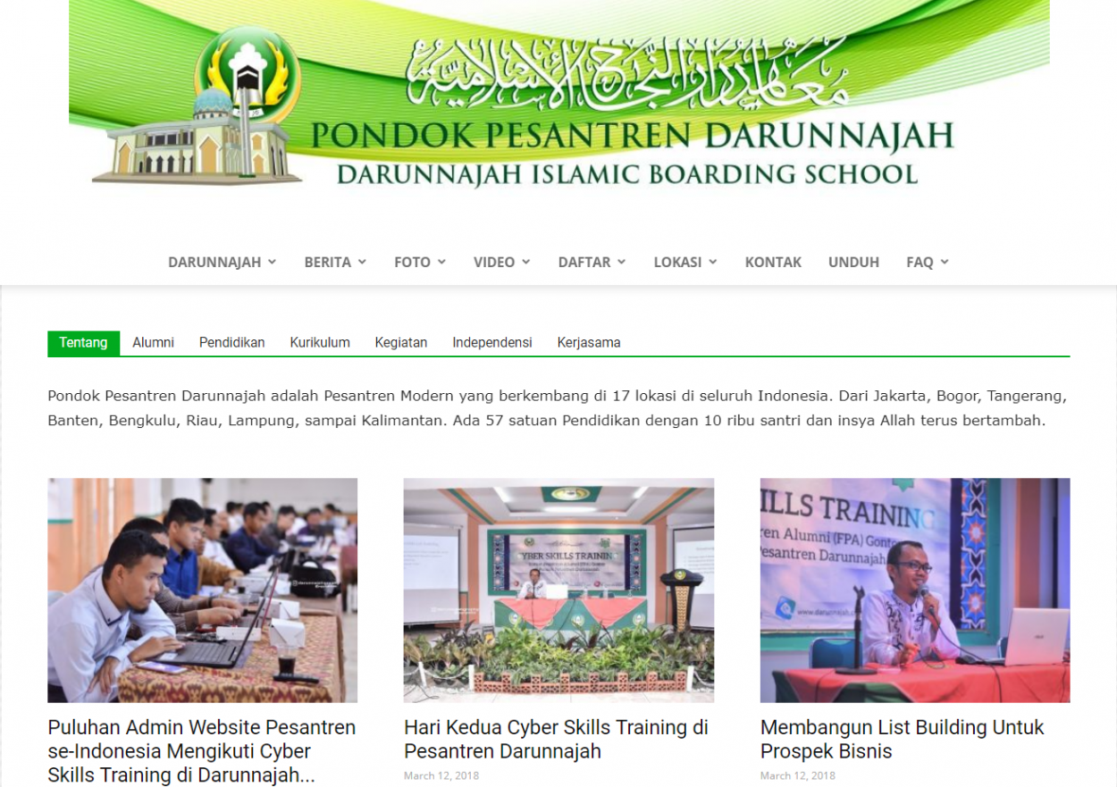 Website Darunnajah,