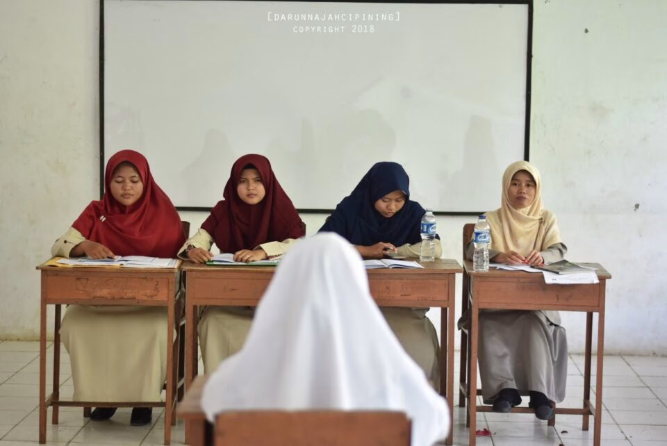 Ada yang berbeda di dapur pesantren Darunnajah 2 Cipining saat Ujian 