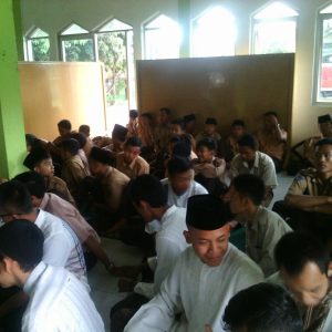 Antusias santri dalam mengikuti laporan Pertanggung jawaban PPM kelas 6 TMI