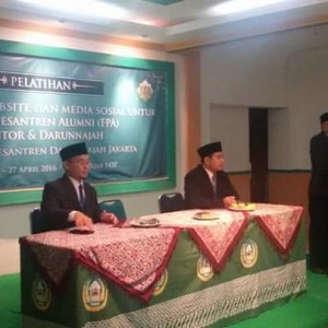 Pembukaan Pelatihan Optimalisasi Website dan Media Sosial untuk Forum Pesantren Alumni (FPA) Gontor dan Darunnajah Gelombang 3, 25-27 April 2016