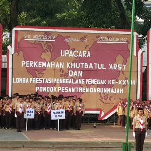 Pembukaan PERKHUTSY (Perkemahan Khutbatul Arsy dan Lomba Penggalang Penegak) Ke-28