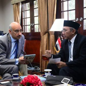 Jalin Silaturrahim Dengan Dubes Republik Arab Mesir Dr. Amr Muawwad