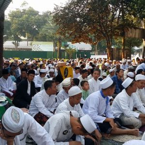 Suasana Sholat Idul Adha di Pondok Pesantren Darunnajah Jakarta