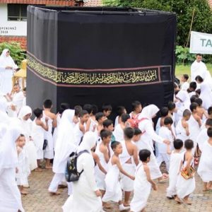 Tawaf peserta Manasik Haji 2018