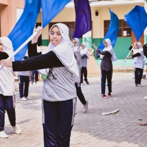 PORSEKA 42, Terik Matahari Tak Melayukan Semangat Latihan Para Santri