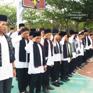 Upacara memperingati hari santri nasional