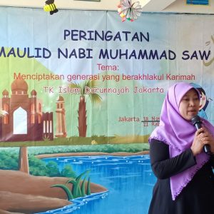 Sambutan Kepala Sekolah TK Islam Darunnajah Ibu Hj. Atun Zihdil Amiq, S.Psi