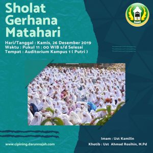 Shalat Gerhana Matahari Cincin