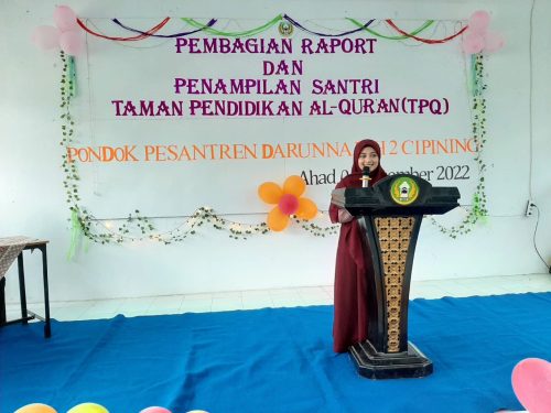 Sambutan Kepala Sekolah TPQ Ustadzah Shohwatul Huda