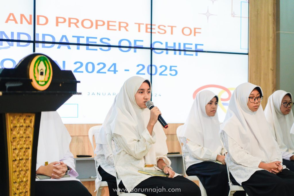 Pemilihan Kandidat 5 Besar Ketua Organisasi Santri Darunnajah Jakarta dan Koordinator Gerakan Pramuka Masa Bakti 2024-2025
