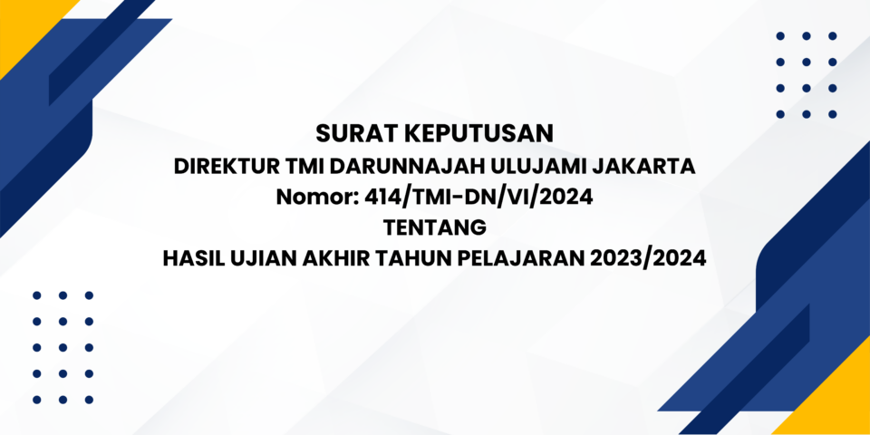 Pengumumam Kenaikan Kelas Santri Darunnajah Jakarta 2024