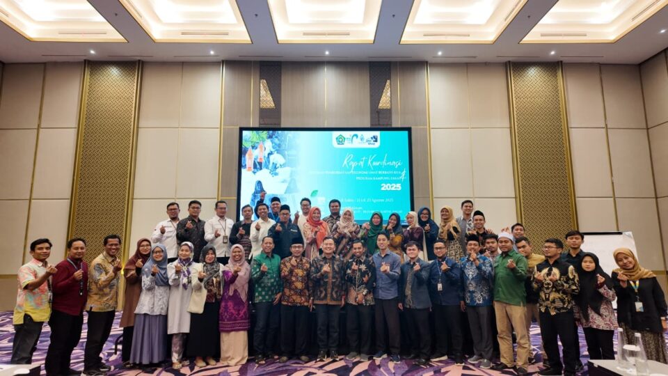 LAZNAS Darunnajah Berpartisipasi dalam Rapat Koordinasi Kampung Zakat, dan Wakaf Kemenag RI