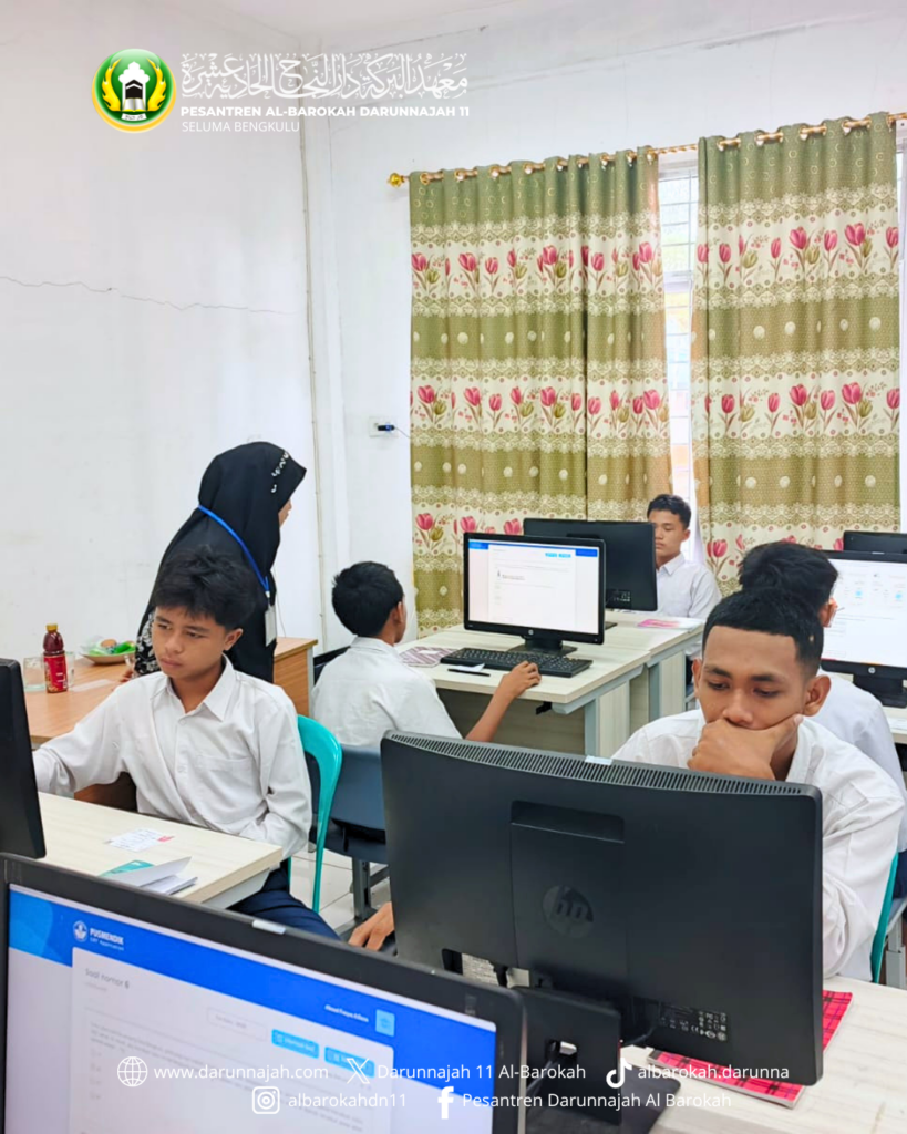 Santri Kelas 3 MTS Al-Barokah Darunnajah 11 Ikuti Ujian TKA di SMP An Nakhil Darunnajah 6