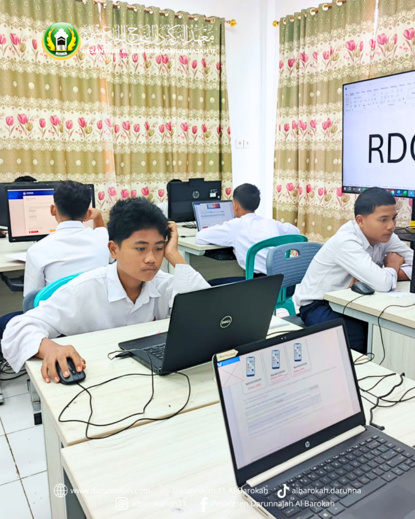 Santri Kelas 3 MTS Al-Barokah Darunnajah 11 Ikuti Ujian TKA di SMP An Nakhil Darunnajah 6