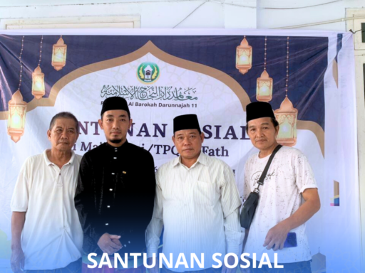 Pesantren Al-Barokah Darunnajah 11 Salurkan Bantuan Sembako untuk 50 Warga Kurang Mampu