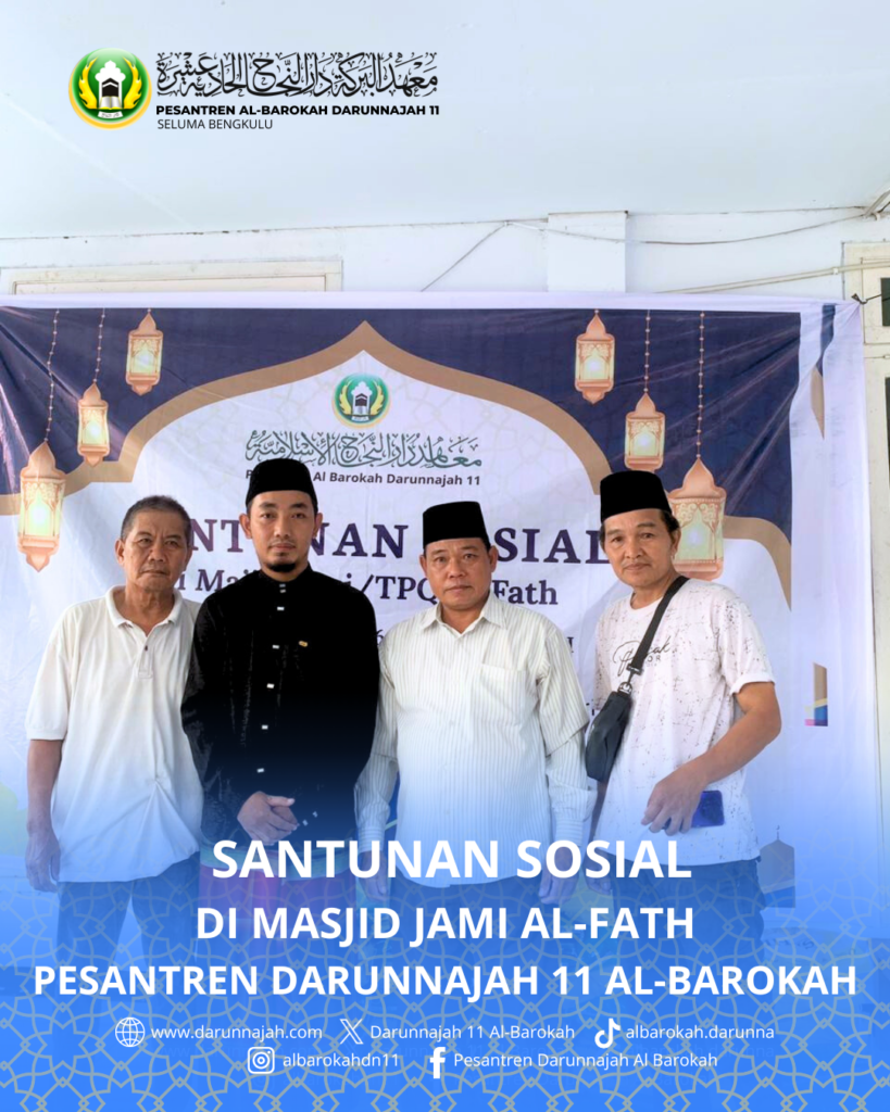 Pesantren Al-Barokah Darunnajah 11 Salurkan Bantuan Sembako untuk 50 Warga Kurang Mampu