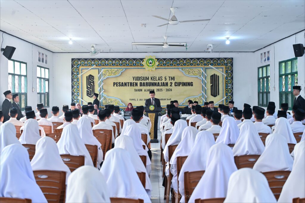 Evaluasi Hasil Belajar, Santri Kelas 5 TMI Pesantren Darunnajah 2 Cipining Ikuti Yudisium Kenaikan Kelas