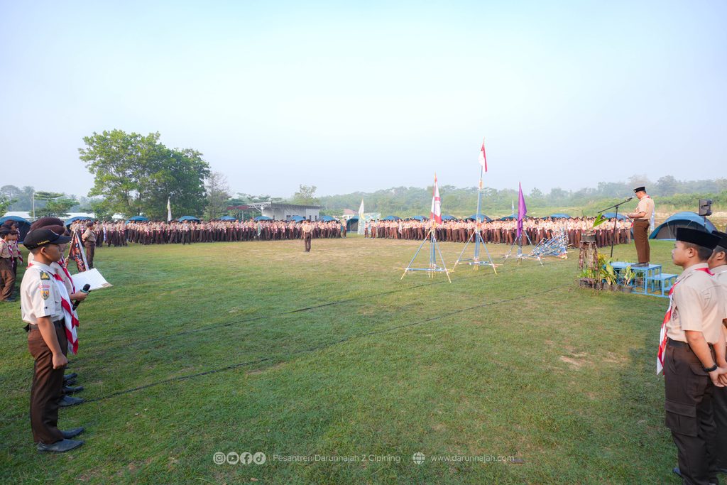 Upacara Pembukaan PERKHUTSY, Awal Santri Menempa Diri di Alam