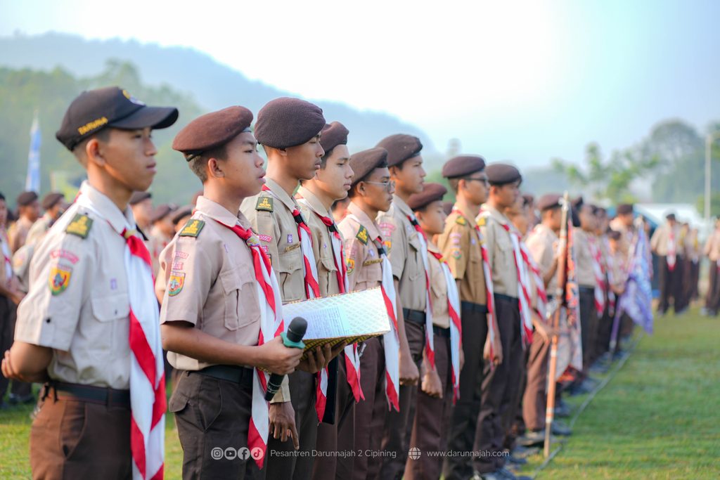 Upacara Pembukaan PERKHUTSY, Awal Santri Menempa Diri di Alam