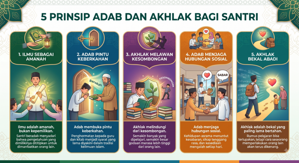 Adab Sebelum Ilmu: Mengapa Akhlak Sangat Penting bagi Seorang Santri?