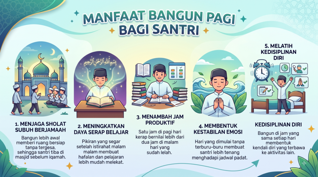 5 Manfaat Bangun Pagi bagi Santri untuk Menunjang Produktivitas