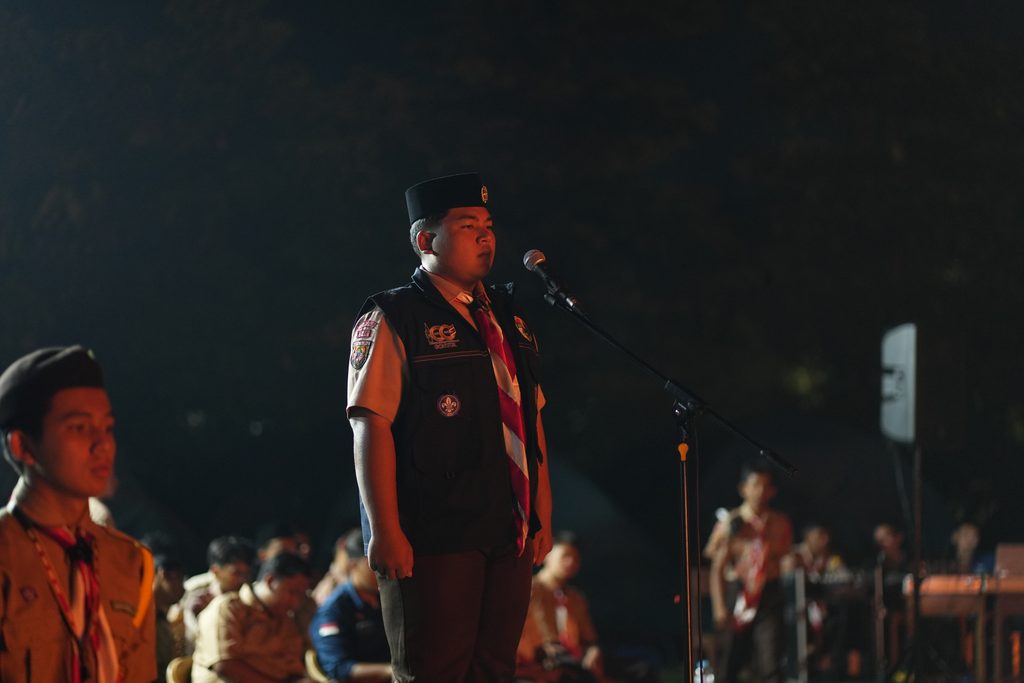 Malam Api Unggun dalam Acara PERKHUTSY rentetan pekan perkenalan Khutbatul 'Arsy