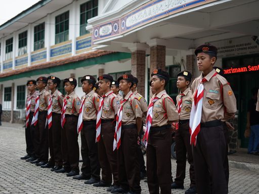 Pelepasan Kontingent Darunnajah 2 Cipining menuju Perlombaan Pramuka AGRASI