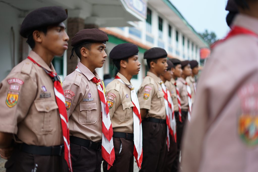 Pelepasan Kontingent Darunnajah 2 Cipining menuju Perlombaan Pramuka AGRASI